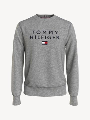 Sudaderas Tommy Hilfiger Tommy flag Hombre Gris | CL_M31138
