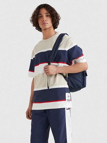 Camiseta Tommy Hilfiger Bold stripe Hombre Marrones Multicolor | CL_M31008