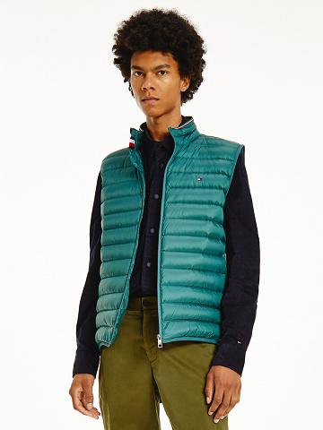 Chaquetas Tommy Hilfiger Recycled packable vest Hombre Verde | CL_M31417