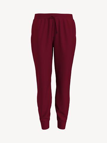 Pantalones Tommy Hilfiger Essential Side Flag Mujer Rojas | CL_W21242