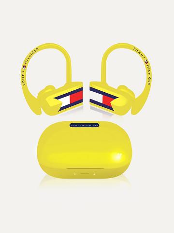 Technology Tommy Hilfiger Neon Yellow Deporte Earbuds Hombre Amarillo | CL_M31787